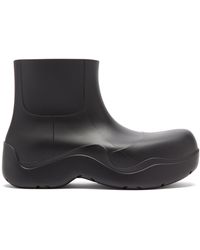 Bottega Veneta The Puddle Biodegradable-rubber Ankle Boots - Black