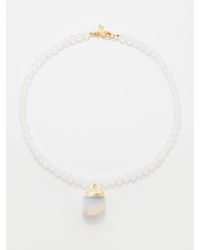 Crystal Haze Jewelry - Moonstone, Opalite & 18kt Gold-plated Necklace - Lyst
