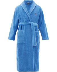 Polo Ralph Lauren Logo-embroidered Terry Robe - Blue
