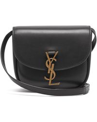 kaia baby leather saddle crossbody bolsa