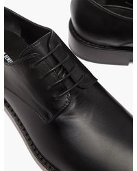 Ann Demeulemeester Deluxe Leather Derby Shoes - Black