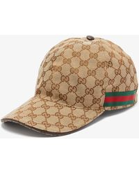 Gucci Original GG Canvas Baseball Hat With Web - Natural