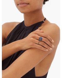 Rosa De La Cruz Sapphire & 18kt Rose-gold Ring - Blue