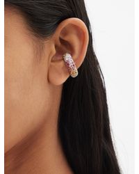 Ana Khouri Phillipa Diamond & 18kt White-gold Ear Cuff - Multicolor