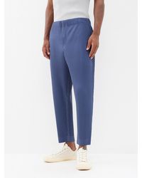 Homme Plissé Issey Miyake - Technical-pleated Cropped Trousers - Lyst