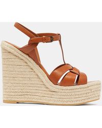 Saint Laurent Wedge sandals for Women | Online Sale up to 48% off | Lyst