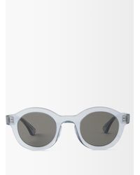 Thierry Lasry Olympy Round-frame Acetate Sunglasses - Blue