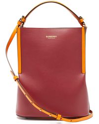 Burberry Peggy Leather Bucket Bag - Multicolour