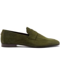 Bougeotte Suede Penny Loafers - Green
