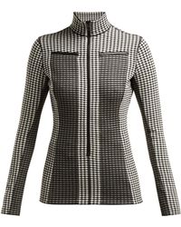 Proenza Schouler Gingham Jersey Top - Black