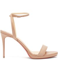 loubi queen 100 leather sandals