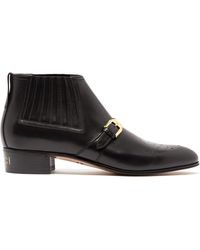 black gucci boots mens