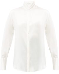 Etro Hampshire Silk-satin Blouse - White