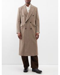 Our Legacy - Extended Whale Double-breasted Wool-blend Coat - Lyst