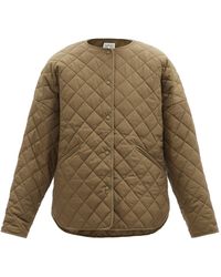 Totême Quilted Recycled-shell Jacket - Natural