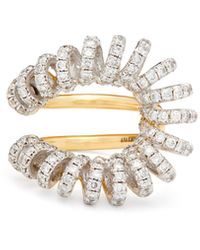 Ana Khouri Maia Diamond & 18kt Gold And White-gold Ring - Metallic