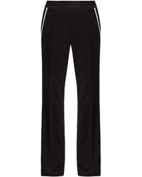 Moncler Side-striped Jersey Track Pants - Black
