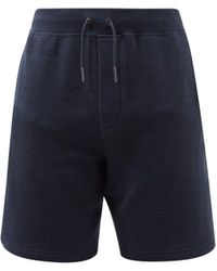 Ralph Lauren Purple Label Fleece-jersey Shorts - Blue