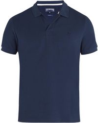 Vilebrequin Polo en piqué de coton Palatin - Bleu