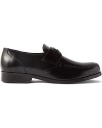 STEFAN COOKE Button Loafer Leather in Black for Men | Lyst UK