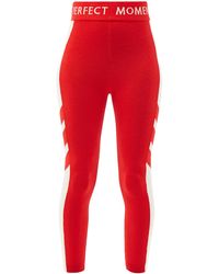 Perfect Moment Mania Merino Wool-blend Thermal Leggings - Red