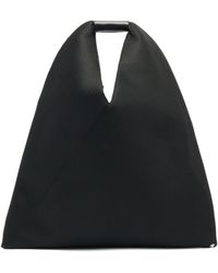 MM6 by Maison Martin Margiela Foldover Net Tote Bag - Black