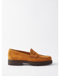 G.H. Bass & Co. - Weejuns 90s Larson Suede Penny Loafers - Lyst