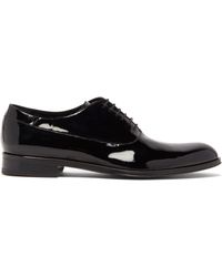 Paul Smith Chaussures oxford en cuir verni Noam - Noir