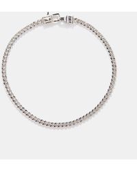 Tom Wood Curb-chain Sterling-silver Bracelet - White