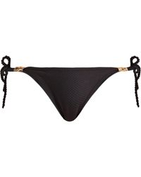 Heidi Klein Core Textured Bikini Briefs - Black