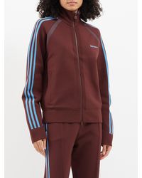 adidas - Logo-embroidered Jersey Track Jacket - Lyst