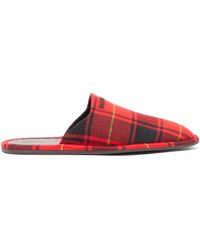 balenciaga red slippers