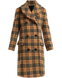 Burberry Hutchinson Vintage Check Fleece Coat - Multicolour