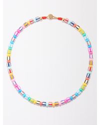 Roxanne Assoulin Fruit Stripe Enamel Necklace - Multicolor
