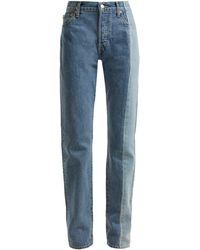 Vetements X Levi's Reworked Straight-leg Jeans - Blue