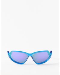 Odeon Cat Eye Sunglasses in Blue - Balenciaga