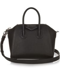 Givenchy Antigona Mini Leather Cross-Body Bag - Black