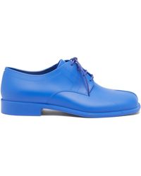 Maison Margiela Tabi Split-toe Pvc Derby Shoes - Blue
