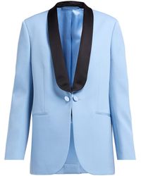 calvin klein satin stripe roll cuff long open front jacket