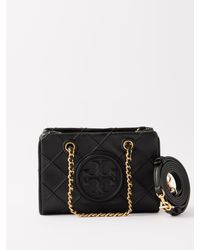 Tory Burch - Fleming Mini Quilted Leather Cross-body Bag - Lyst