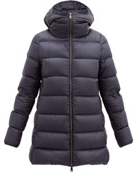 Moncler Ange Double-layer Down-filled Coat - Blue