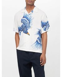 Rag & Bone - Avery Bird-print Poplin Shirt - Lyst