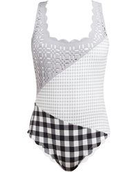Marysia Swim Wainscott Patchwork Swimsuit - Blue