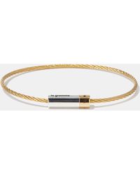 Le Gramme 9g 18kt Gold Cable Bracelet - Black