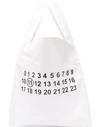 Maison Margiela Oversized Pvc Tote Bag - White