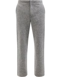 AURALEE Wool-jersey Track Trousers - Grey
