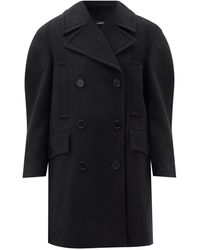 Givenchy Double-breasted Felted-wool Pea Coat - Black