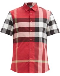 mens pink burberry shirt