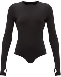 Givenchy Cutout Jersey Bodysuit - Black