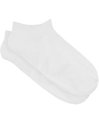 Wolford Cotton-blend Ankle Socks - White